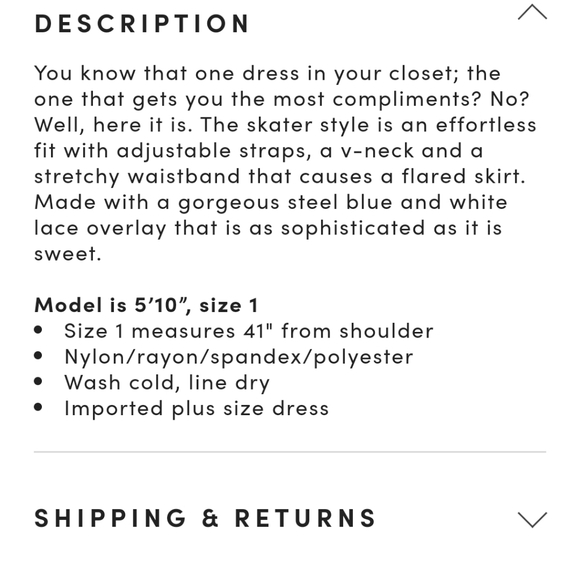 Torrid 1X Lace Skater Dress - Picture 6 of 6